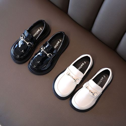 Girls' leather shoes 2022 new foreign style princess shoes all-match children's performance shoes British style small leather shoes