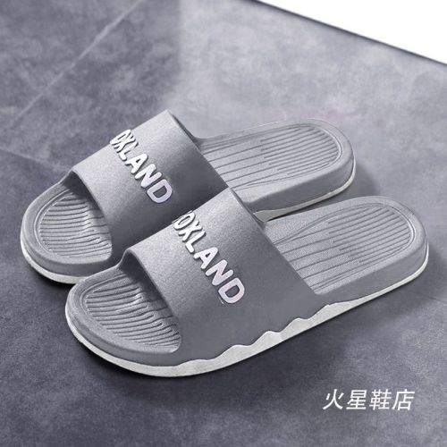 Slippers men's 2021 new home home non-slip outerwear trend indoor soft bottom casual sandals and slippers summer