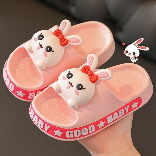 Children's slippers girl summer cute rabbit indoor cartoon girl princess bathroom bath baby sandals and slippers boy