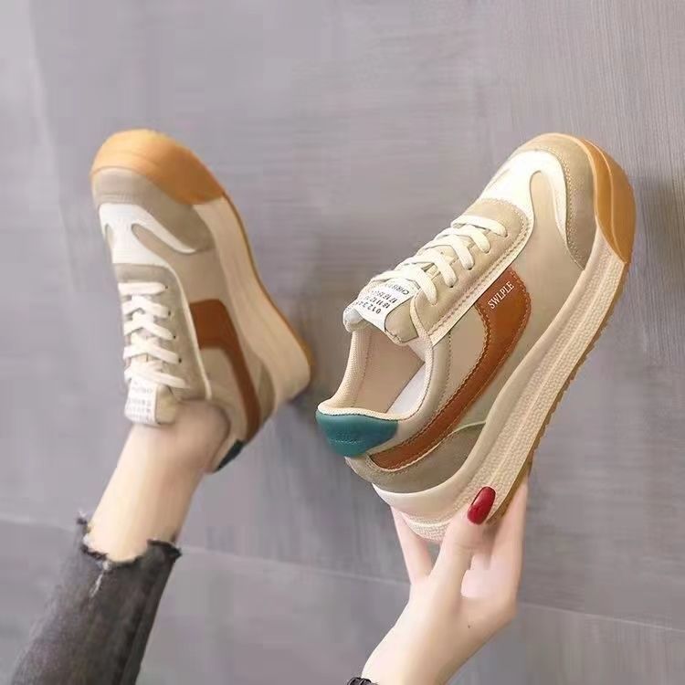 2021 new shoes women's ins super hot daddy shoes Korean version all-match four seasons single shoes casual low top sneakers