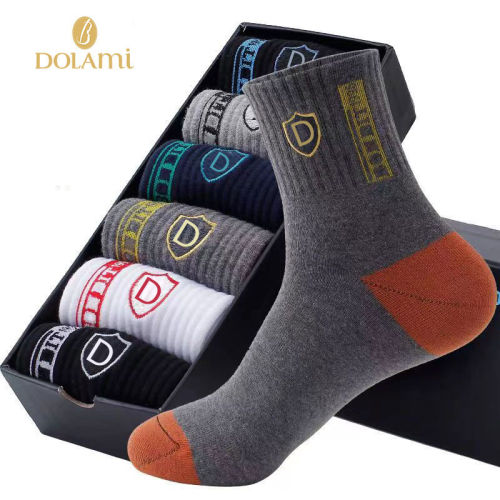 Doramie autumn and winter socks men's sports socks mid-tube deodorant sweat-absorbing simple all-match business breathable warm men's socks