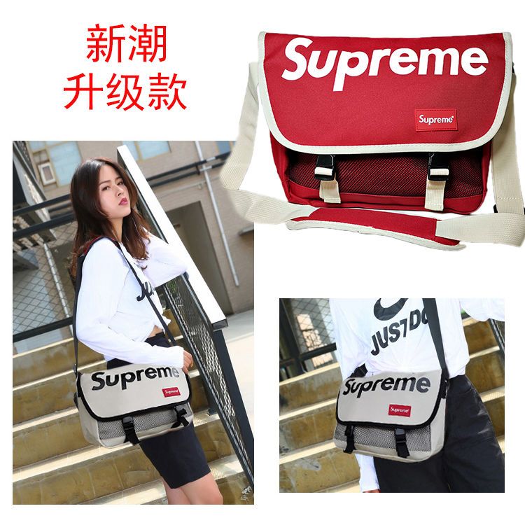 Korean version of the new Messenger Shoulder Bag Girls Canvas Student School Bag Trendy Locomotive Bag Couples Backpack Men's Bag