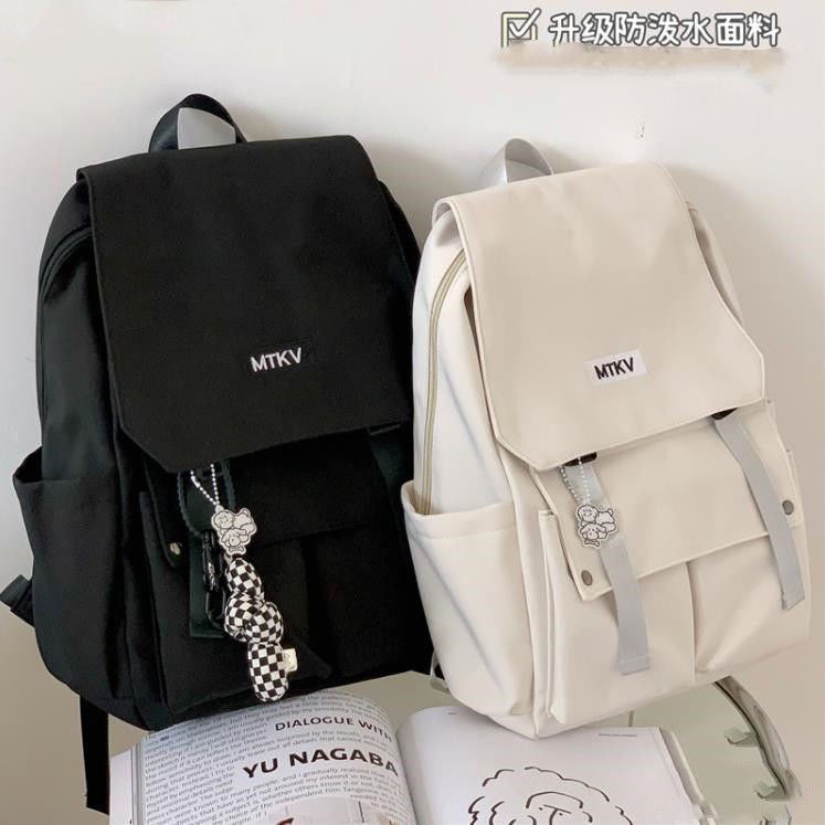 Japanese Harajuku ins street backpack men's neutral large-capacity backpack female junior high school student high school student bag trend