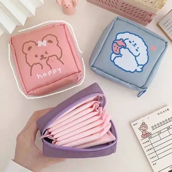 Aunt towel storage bag ins portable small bag small bag Japanese students menstrual sanitary napkin menstrual affairs