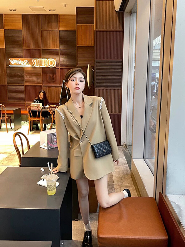 Autumn models are new! [WGWE] Niche Korean style high-end suit 2817# FHX