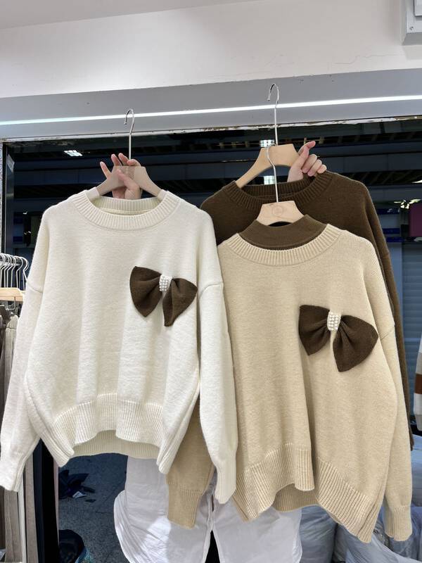 【MISS KOREA】Korean color matching all-match warm sweater 5388# HBX