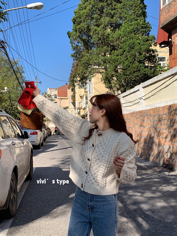 【VIVISTYPE】Long-sleeved all-match Korean style warm sweater 3207# HJY