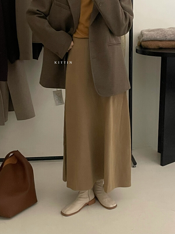 【KITTIN】Korean version high waist slim skirt 6151