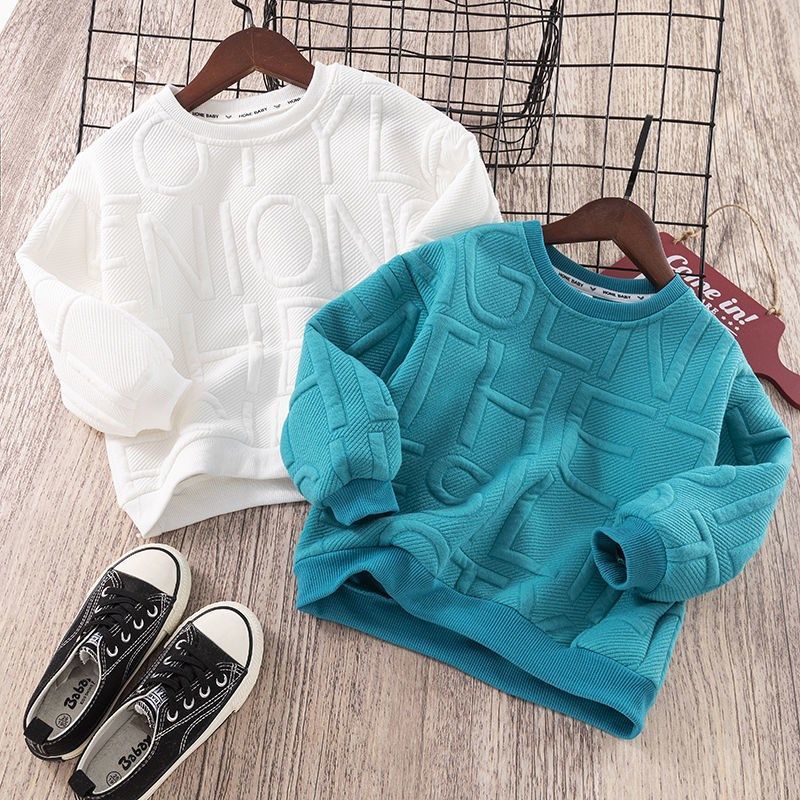 Children's clothing children's sweater 2022 autumn new jacquard top boy foreign style girl all-match casual fashion sweater