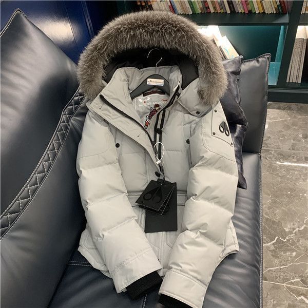 Canadian scissorhands Quebec classic silver fox big fur collar outdoor tooling men and women couple goose down jacket skiing
