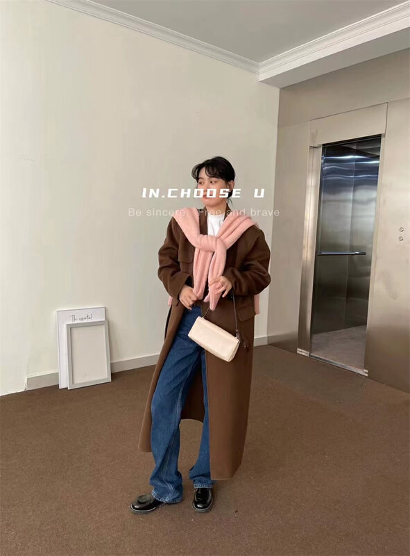 【IN.CHOOSE U】Korean version simple all-match coat 67358# CQW