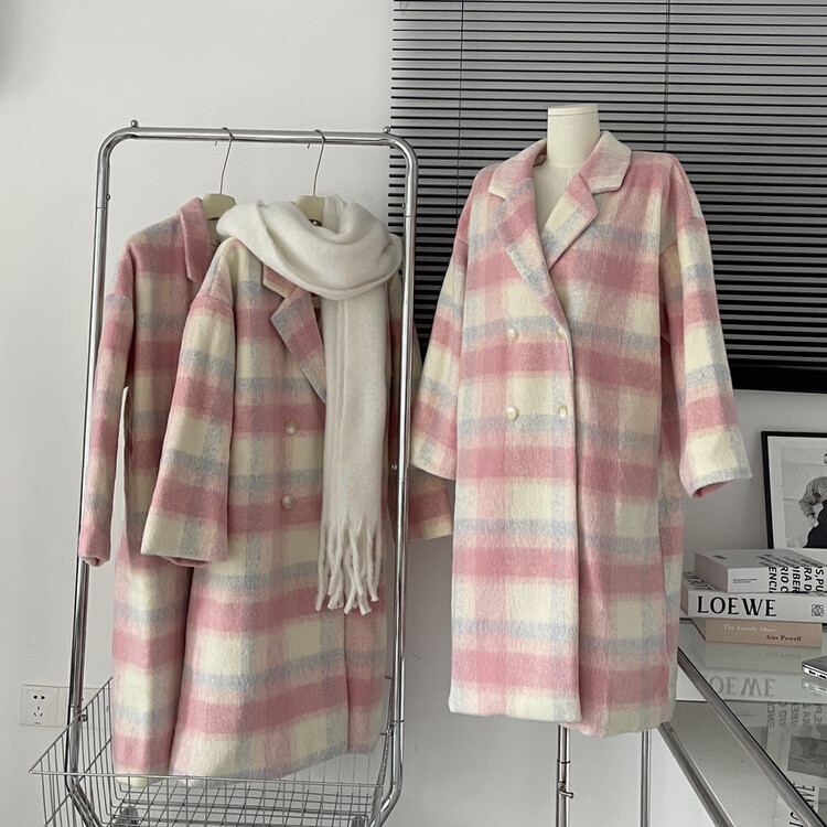 【X·H STUDIO】Xiaoxiang style double-breasted quilted coat 85027# OZQ