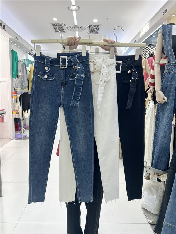 【U.SHE】High waist skinny jeans (without matching) U88630# JJ