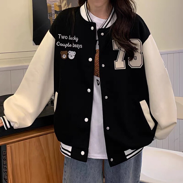 [Huaxi] Korean version of personalized letter baseball jacket 1113# PCZ