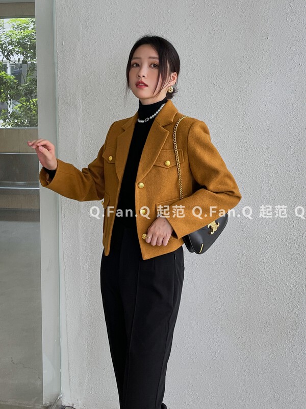 [Qifan] Winter thick woolen high-quality short coat F80500# JHY