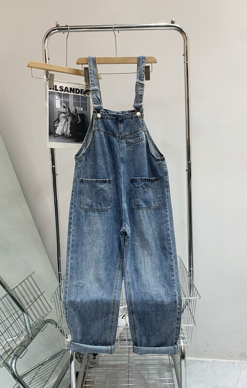 Original price 104.99! [T.H] Korean version of loose casual age-reducing all-match denim overalls 66002-1# LSW