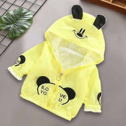 Children's sunscreen clothing men's summer UV protection loose baby light coat male and female baby sunscreen clothing air-conditioning shirt