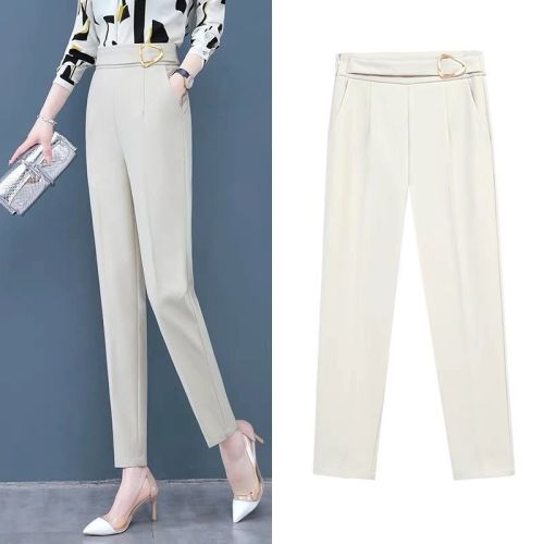 Harem pants women's 2023 spring and summer new loose all-match radish pants high waist and small feet look thin casual long pants