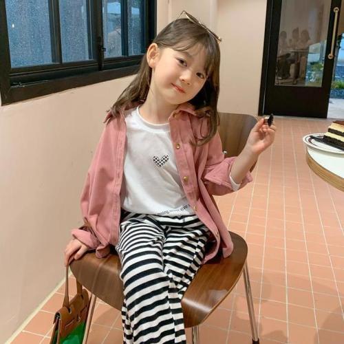 Children's clothing girls autumn spring and autumn 100% princess wind corduroy shirt autumn thickened long-sleeved outer shirt jacket