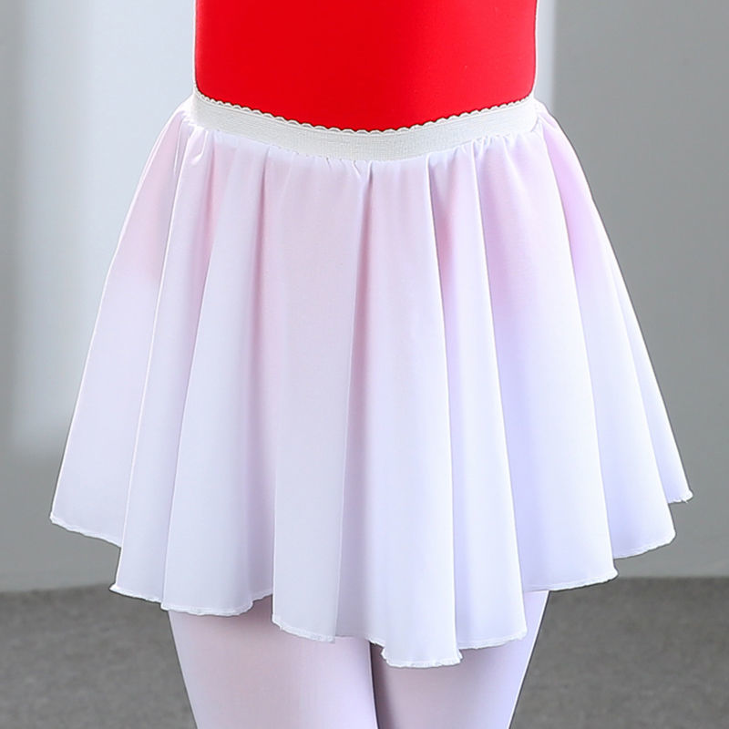 Children's dance clothes girls chiffon skirt girl skirt practice ballet apron white skirt dance skirt