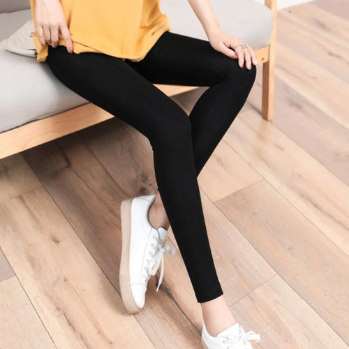 Modal nine-point pants women's summer thin bottoming trousers high waist tight long johns wear elastic large size pencil pants