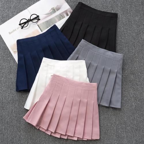 Girls pleated skirt white skirt elementary school students spring and autumn all-match school uniform skirt Korean version black skirt children's skirt