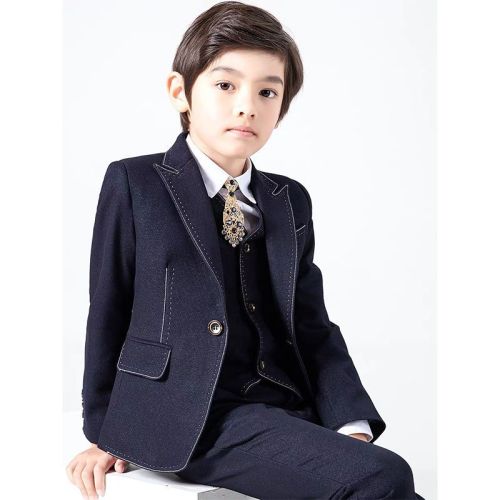 Children's suit boy suit dress big boy host British style boy flower girl small suit suit autumn and winter