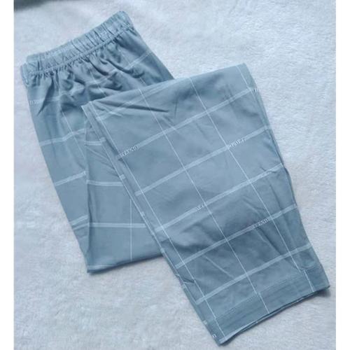 Pajama pants men's pure cotton thin trousers high waist loose casual large size home air-conditioning pants comfortable home pants anti-mosquito