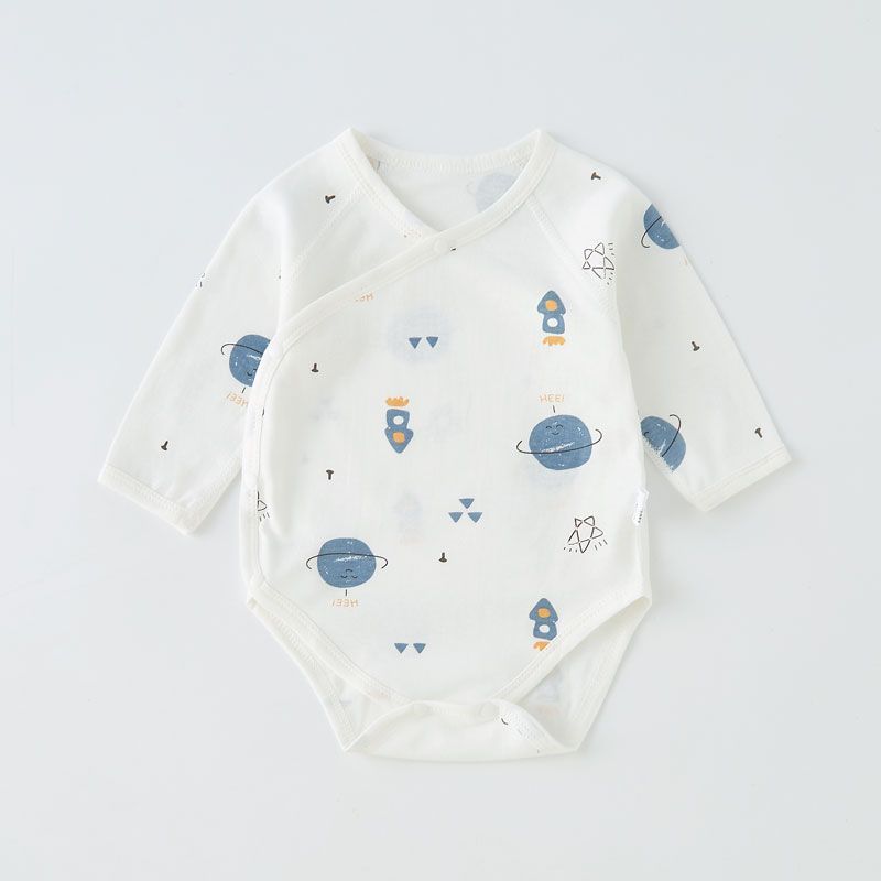 Baby one-piece bag fart clothes pure cotton triangle romper baby clothes crawling clothes bottoming pajamas newborn 0 to 3 months