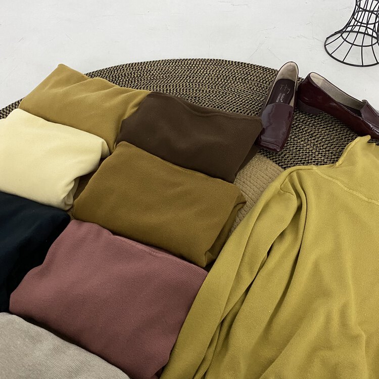 【FROM ANNA/TABLE BLUE】High collar comfortable bottoming warm sweater 001288# LSW