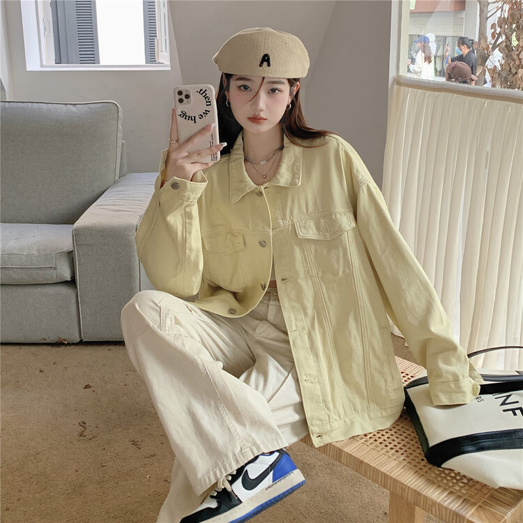 【L.L STUDIO】Korean style clean version all-match gentle denim jacket 78768# PCZ