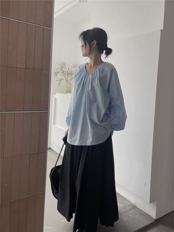 2023 early spring new!【SOUL】Simple loose pullover Korean shirt 6702# CLS
