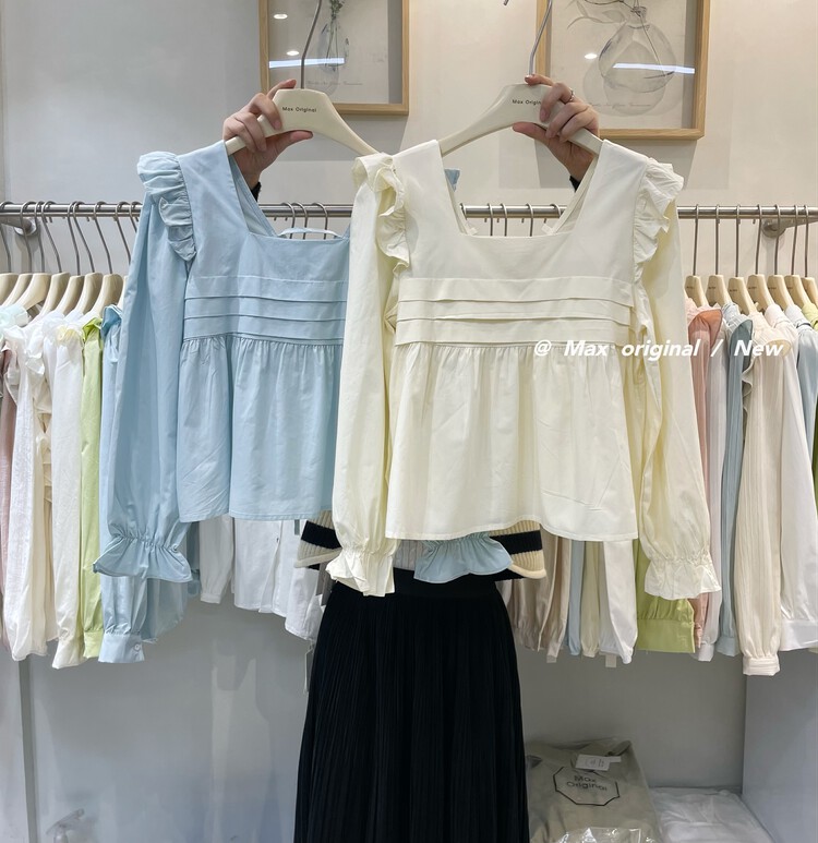 【MAX ORIGINAL】Back tie design shirt 99163# HBX