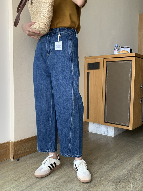 2023 early spring new! 【MEET ME】Comfortable all-match clean jeans M61607# L