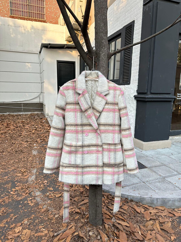 【FEI MAO】Fashionable all-match temperament color matching all-match sweet little fragrance thick woolen suit Z-8894