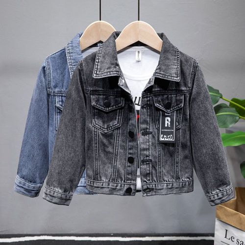 Children's clothing jacket boys spring and autumn style denim jacket jacket middle and big children Korean version loose casual jacket foreign style trendy