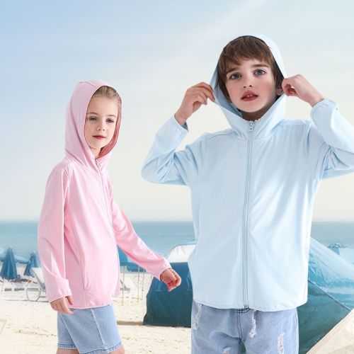 Sunscreen clothing children's summer thin section ice silk breathable baby air-conditioning shirt anti-ultraviolet boys beach jacket