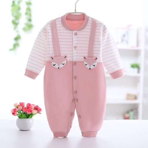Baby clothes male and female baby romper newborn air-conditioned clothing long-sleeved one-piece pajamas pure cotton one-piece autumn clothing romper