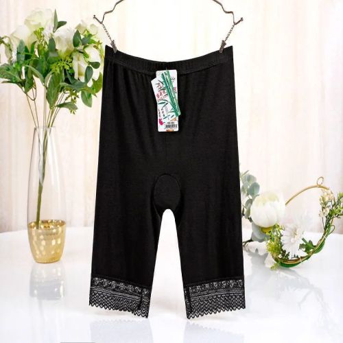 2 packs of safety pants women's anti-light summer thin black five-point shorts safety pants fat mm large size leggings