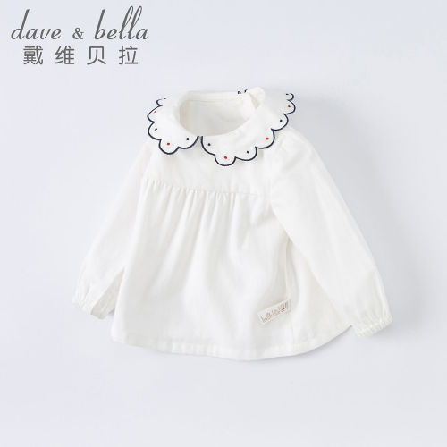 David Bella children's clothing spring new children's shirt girls shirt baby long-sleeved top foreign style cotton clothes