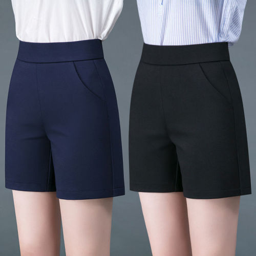 Shorts Women's High Waist Elastic Thin Five-point Pants Women's Outerwear Casual Suit Pants Loose Plus Size Women's Pants
