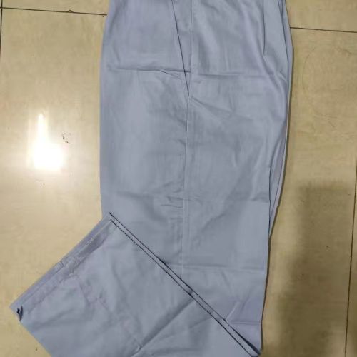 Gray wear-resistant work pants elastic waist cleaning maintenance sweat-absorbing pants labor insurance pants and spring and autumn multi-color pants