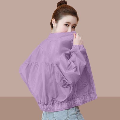 Spring and summer sunscreen clothes women's tide  new fashion large size loose long-sleeved collar jacket jacket baseball uniform