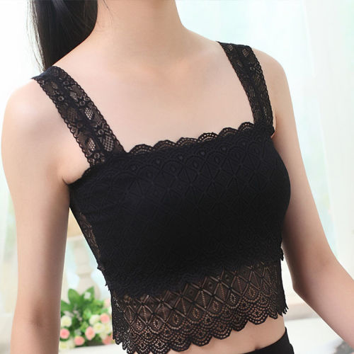 [Super Value 2-Pack] Anti-fading Lace Wrapped Chest Camisole Women's Summer Tube Top Underwear Large Size Bottom Shirt
