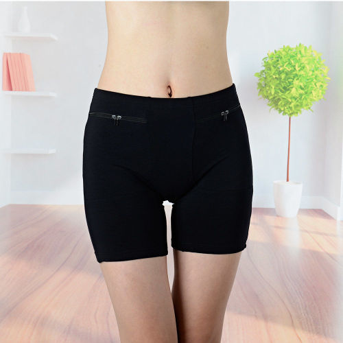 Safety pants women's high waist anti-light and anti-theft large size new pocket insurance pants abdomen summer thin leggings