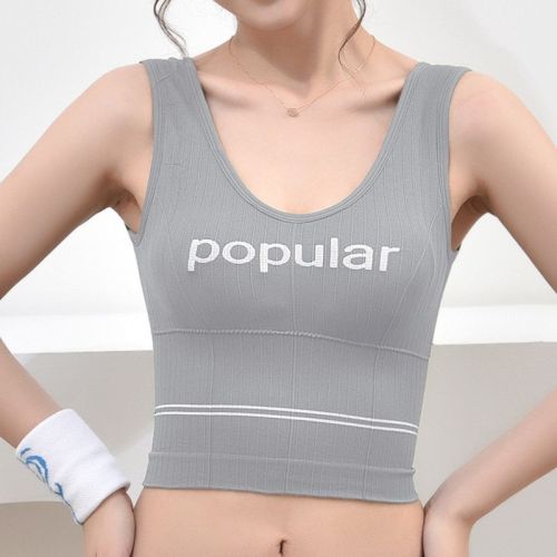 Thin section seamless underwear female beauty back bra one sports vest no steel ring gather bra girl student tube top