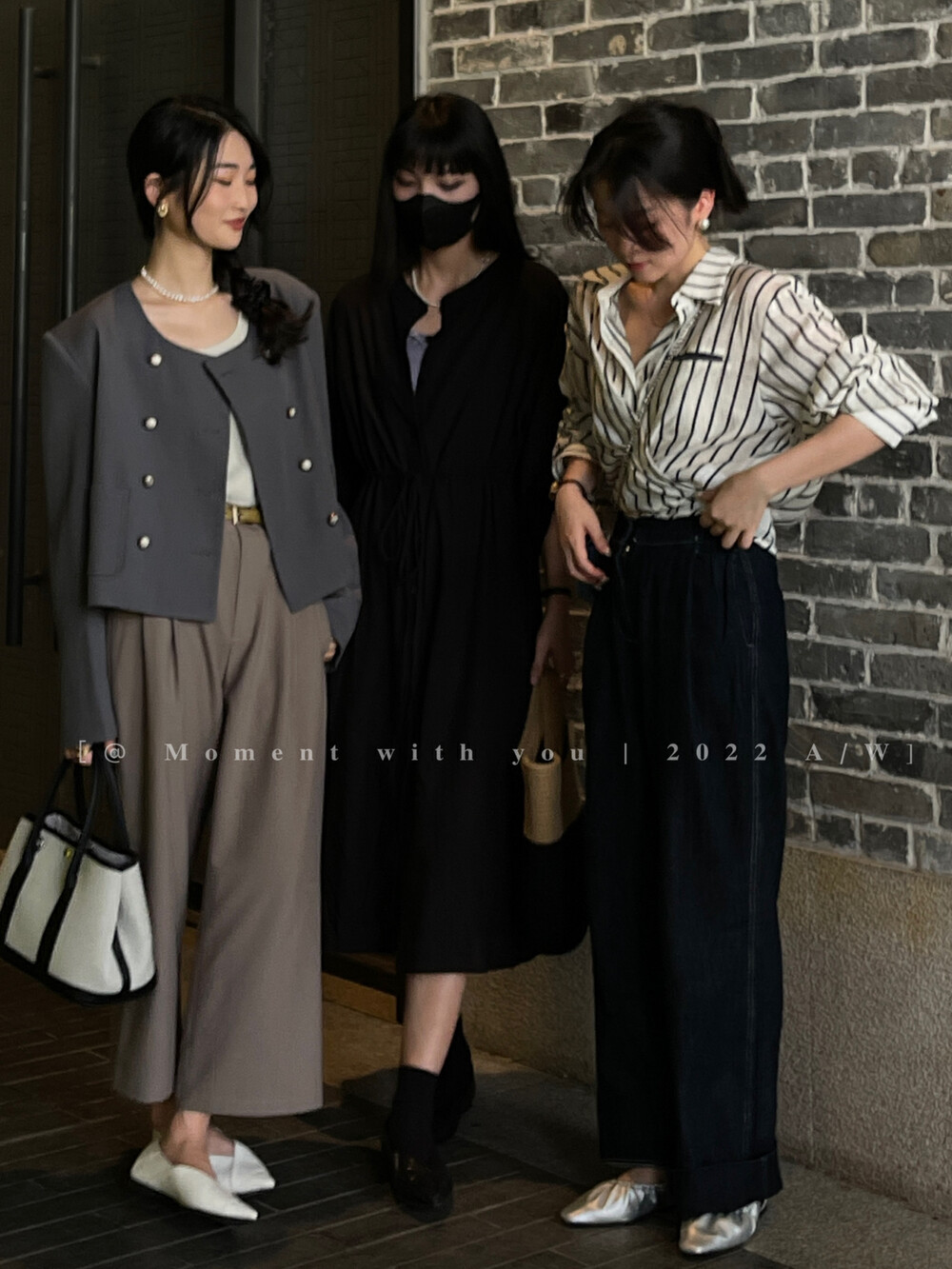 New in autumn! 【MOMENT WITH YOU】High-waisted, slim and drapey high-quality casual pants (with belt) X0110# LSW