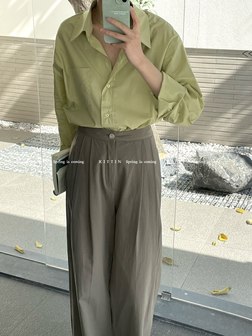【KITTIN】Korean cotton pocket shirt 8727