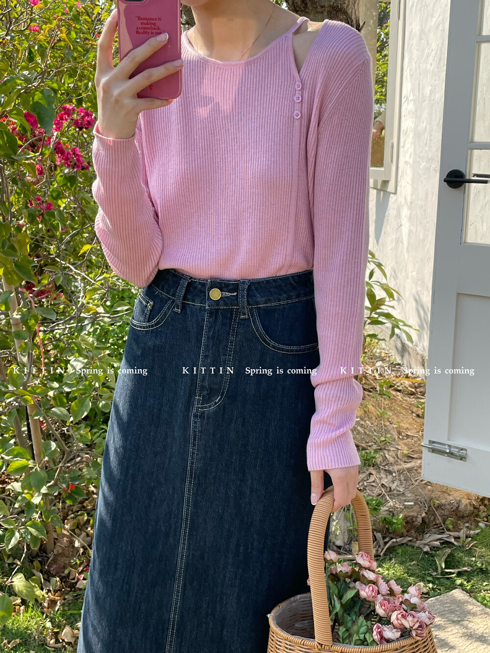 [KITTIN] Korean style hollow design sweater 1789