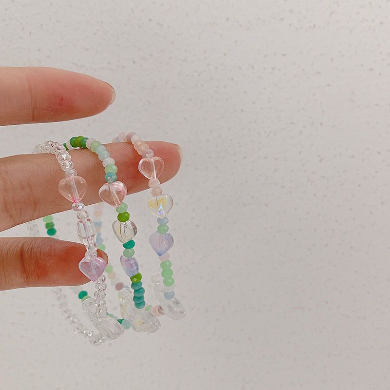 Butterfly Heart Bracelet for Women 2023 New Versatile Cold Style Girlfriend Two Three People Small People Design Sense Not Fading
